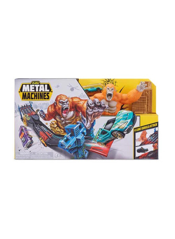 

Zuru Metal Machines 4 Lane Gorilla Attack Track Set, Ages 4+