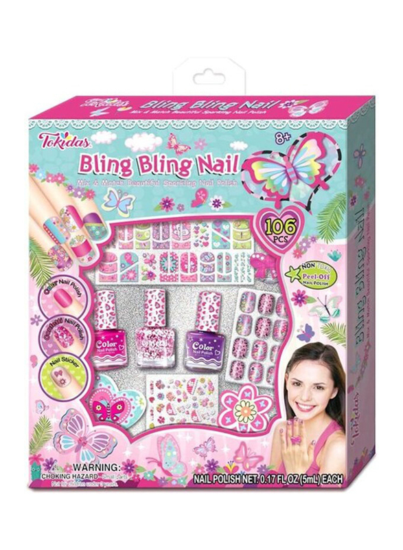 

Tokidas Bling Bling Nail Art Accessories, Multicolour