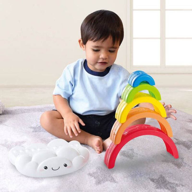 

Playgo Stacking Rainbow Cloud, 7 Pieces, Ages 1+