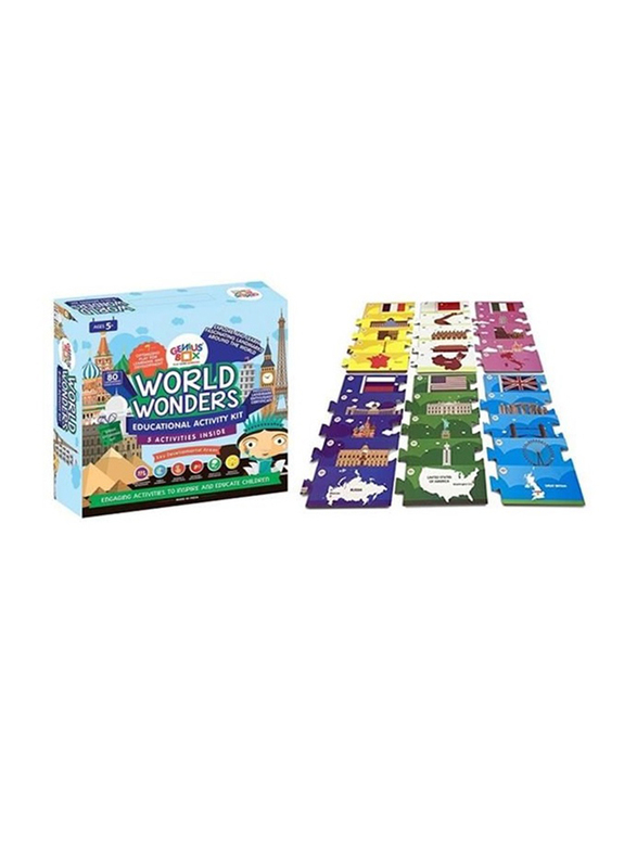 

Genius Box Play Some Learning 5 in 1 Activity & Learning Kit, World Wonders Educational Activity Kit, Age 5+