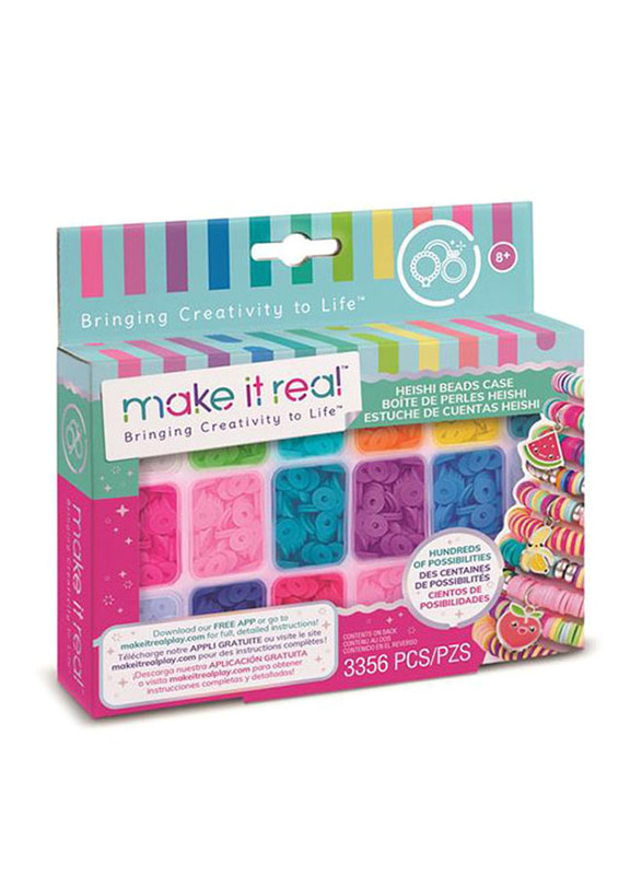 

Make It Real Heishi Beads with Storage Case, 3356-Piece, Ages 8+