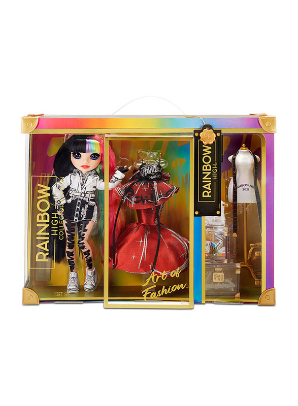 

Rainbow High S3 Daria Roselyn Fashion Doll with Accessories Set, 12 Pieces, Ages 6+, Multicolour