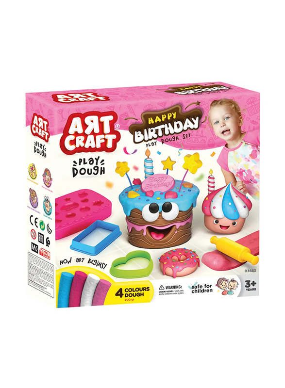 

Dede Art Craft Birthday Play Dough Set, Ages 3+