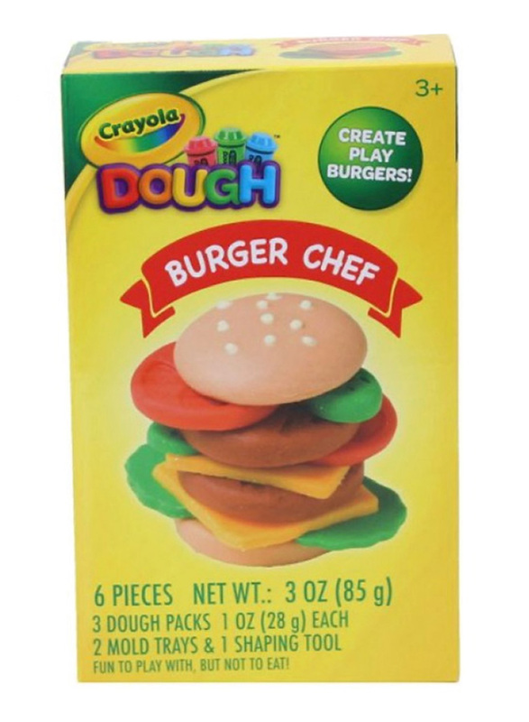 

Crayola Burger Small Dough Set, 6 Pieces, Ages 3+