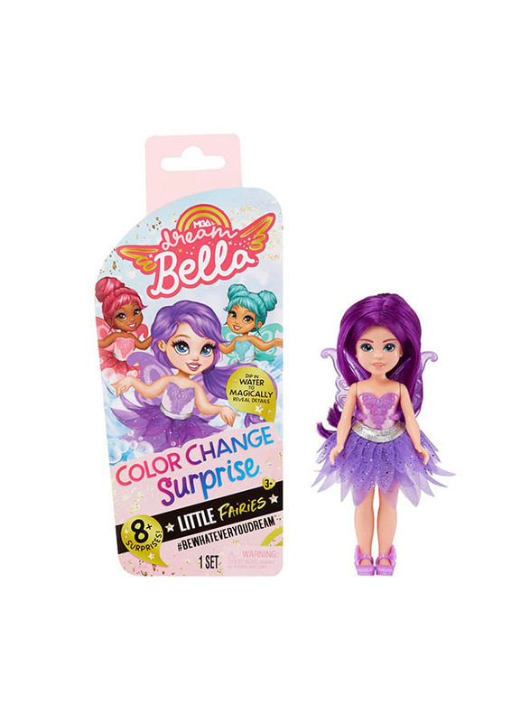 

Dream Ella Color Change Surprise Little Fairies Aubrey 5.5" Fairy Doll, For Ages, 3+ Years