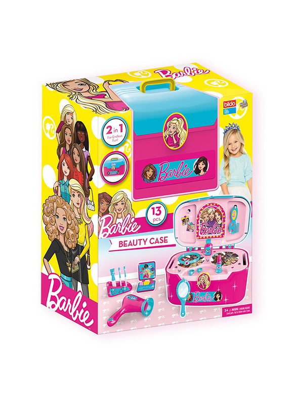 

Barbie Portable Beauty Case, 13 Pieces, Ages 3+