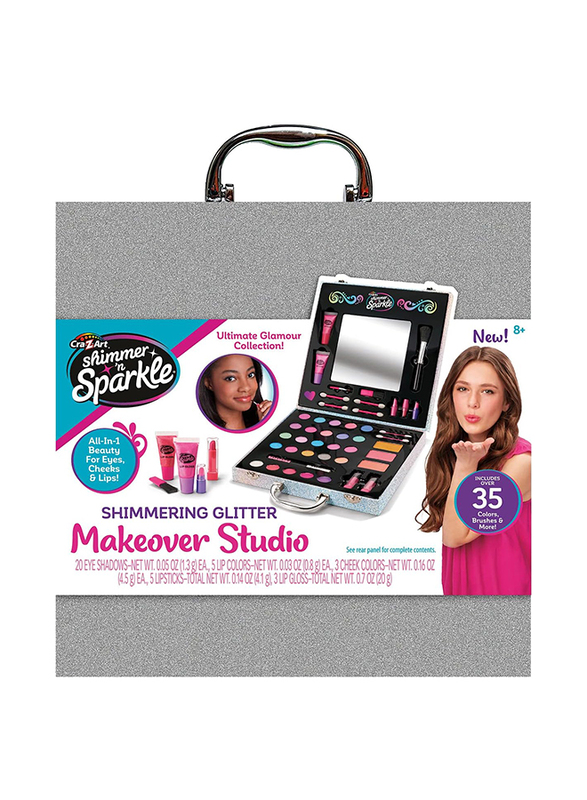 

Shimmer & Sparkle Glitter Makeover Studio, 36 Pieces, Ages 8+