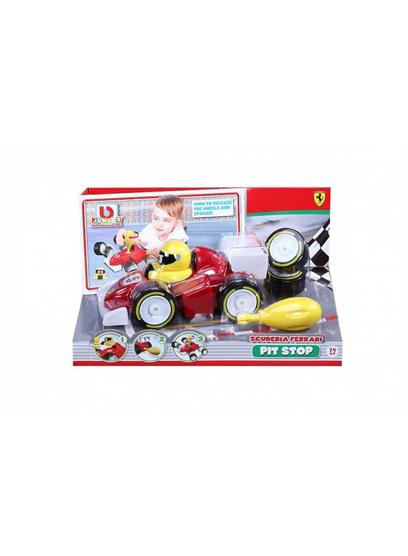 

BB Junior Ferrari Pit Stop F1 DIY Car Learning Play Toy, For Ages 2+