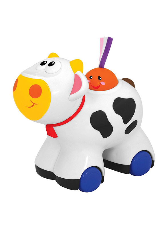 

Kiddieland Push N Go Moo Moo Cow Toy, 1+ Years, Multicolour