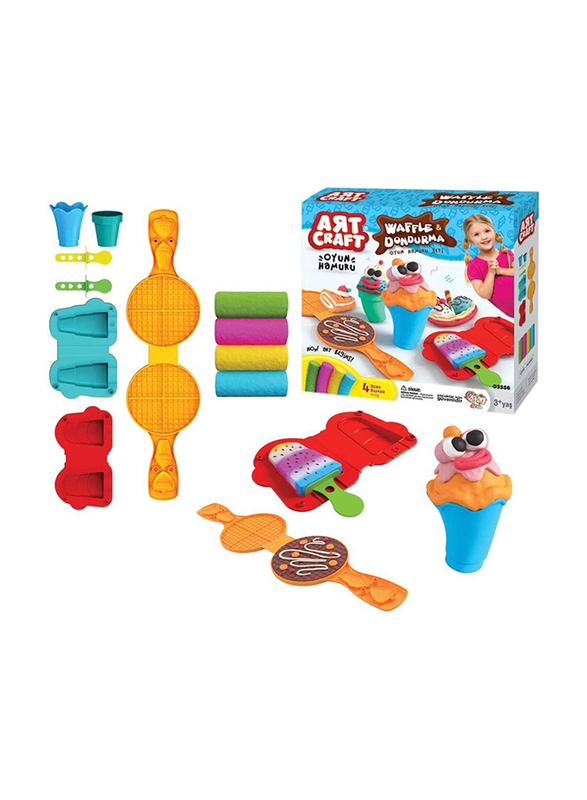 

Dede Art Craft Waffle And Ice-cram Dough Set, 15 Pieces, Ages 3+