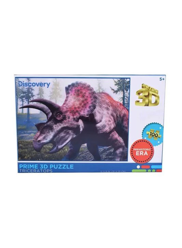 

Prime 3D Puzzles 100-Piece Discovery Triceratops 3D Puzzle