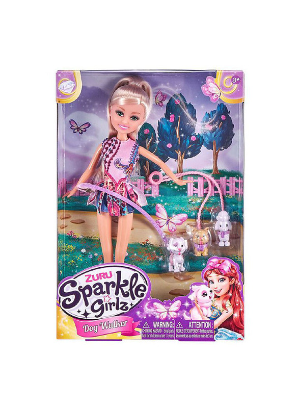 

Zuru Sparkle Girlz Dog Walker Playset, Ages 3+