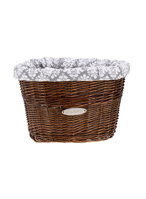 

Huffy Wicker Basket with Liner Bag, Multicolour