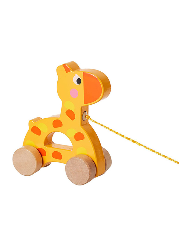 

Tooky Toy Wooden Giraffe Pull Along for Kids, Ages 3+