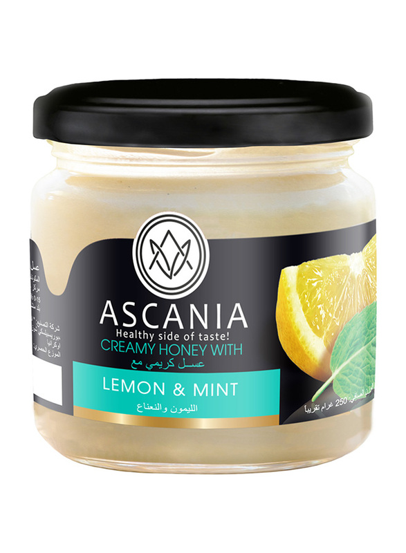 

Ascania Creamy Lemon & Mint Flavoured Honey, 250g