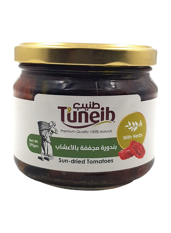 

Tuneib Sun Dried Tomatoes Halves in Oil with Herbs, 290g