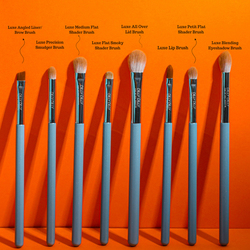 DillyDilly Cosmetics Luxe Feather Makeup Eye Brush set of 8pcs