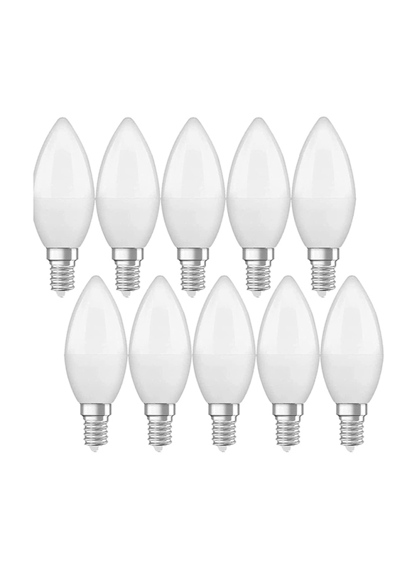 

Osram LED Candle Bulb, 5.5W, E14, 2700K, 10 Pieces, Warm White