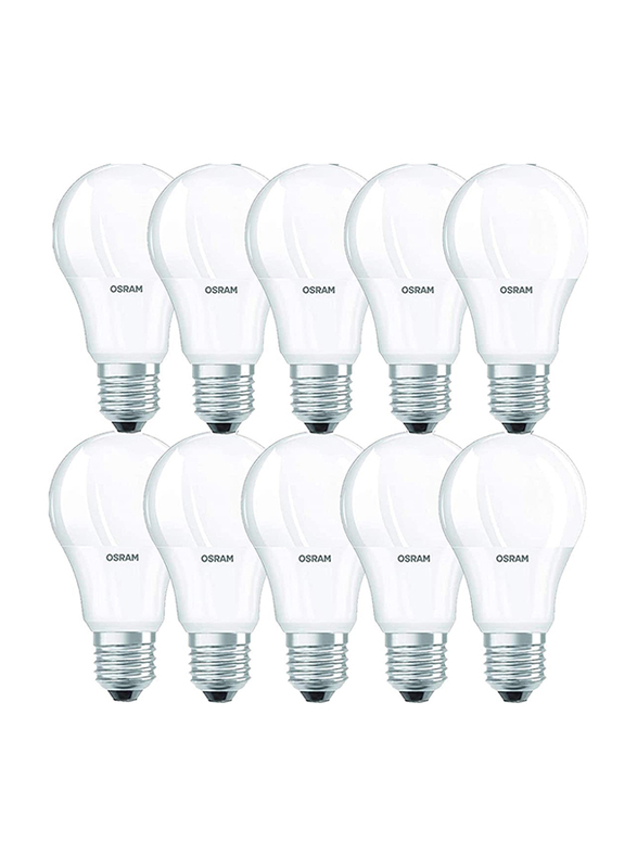 

Osram LED Bulb Lamp, 8.5W, E27, 10 Pieces, Cool White