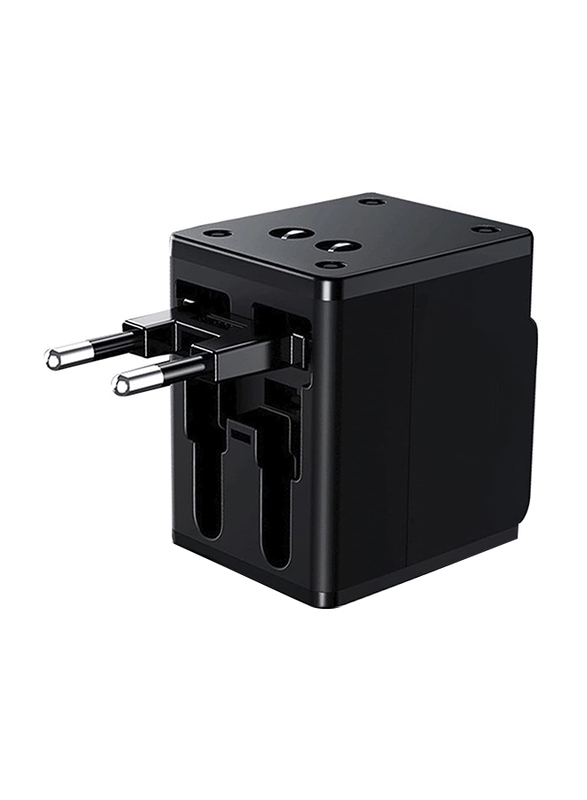

Delone Travel Adapter Wall Charger with USB Port, Black