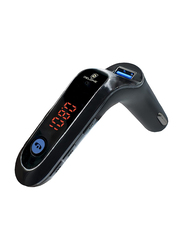 Delone Bluetooth Wireless Radio Adapter Car FM Transmitter, Black