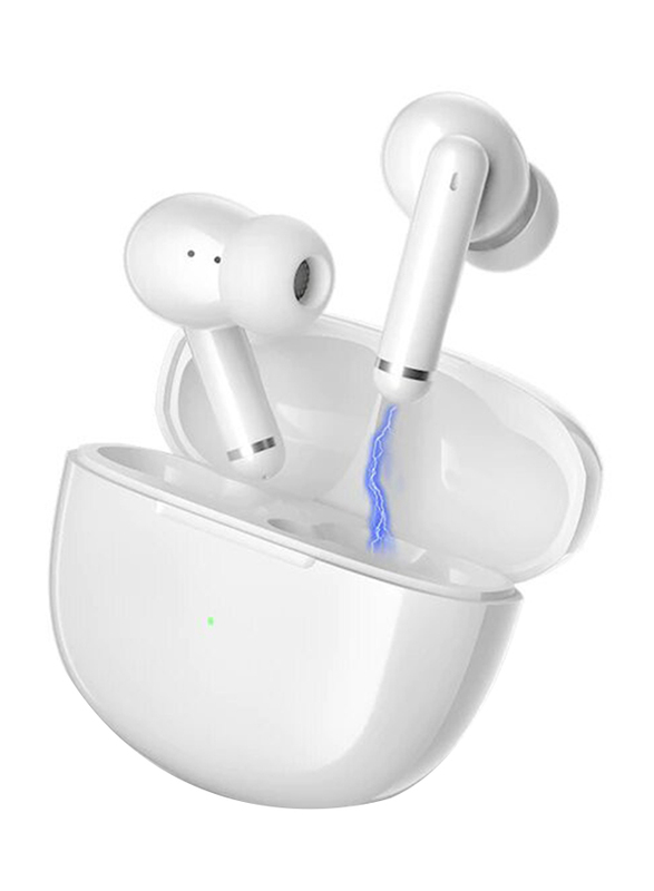 

Qcy HT03 Wireless In-Ear Noise Cancelling Headphones with Mic, White