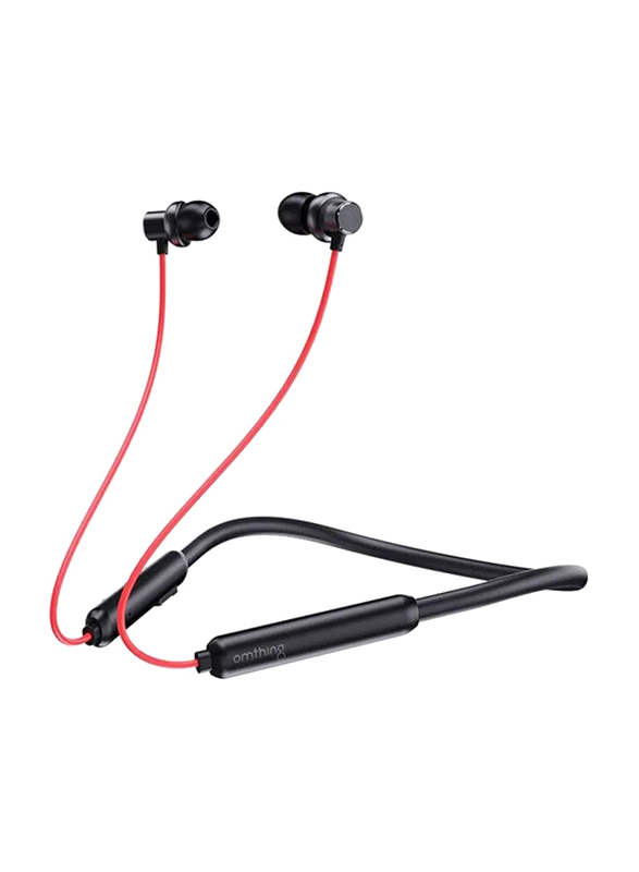 

1More Omthing Airfree Wireless In-Ear Neckband Earphone, EO008, Red/Black