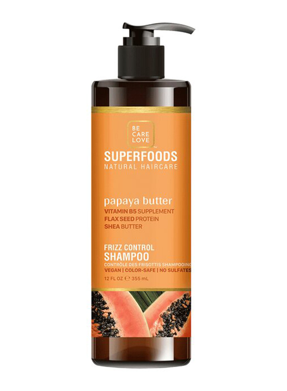 

Be Care Love Superfoods Frizz Control Shampoo for Curly Hair, 355ml