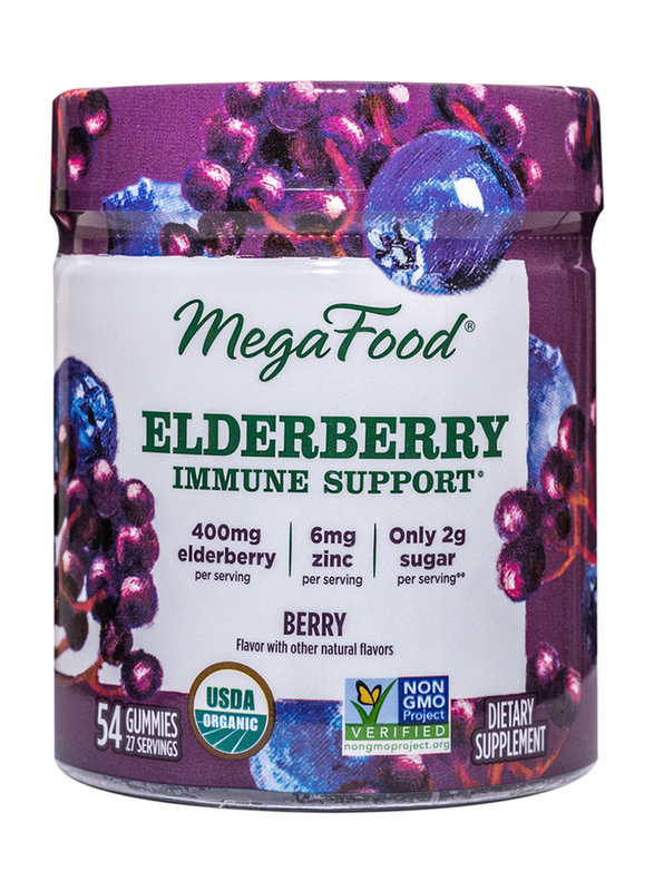 

MegaFood Elderberry Immune Support Gummies, 54 Tablets