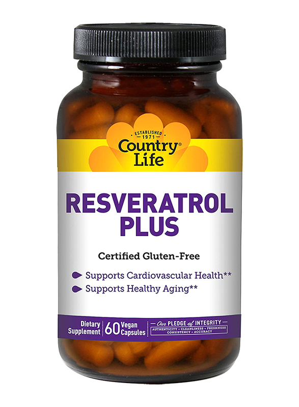 

Country Life Resveratrol Plus V-Capsules, 60 Capsules