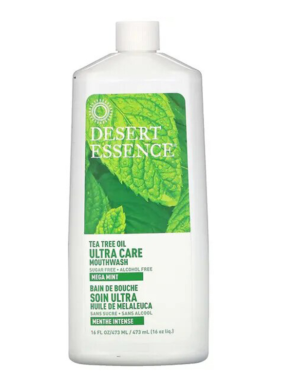 

Desert Essence Tea Tree Oil Ultra Care Mega Mint Mouthwash, 473ml