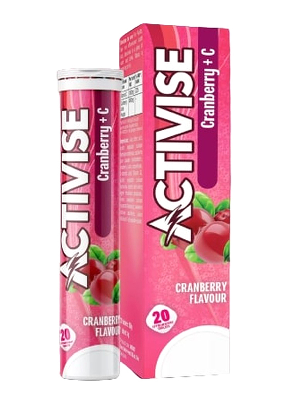 

Activise Cranberry + Vitamin C, 20 Tablets