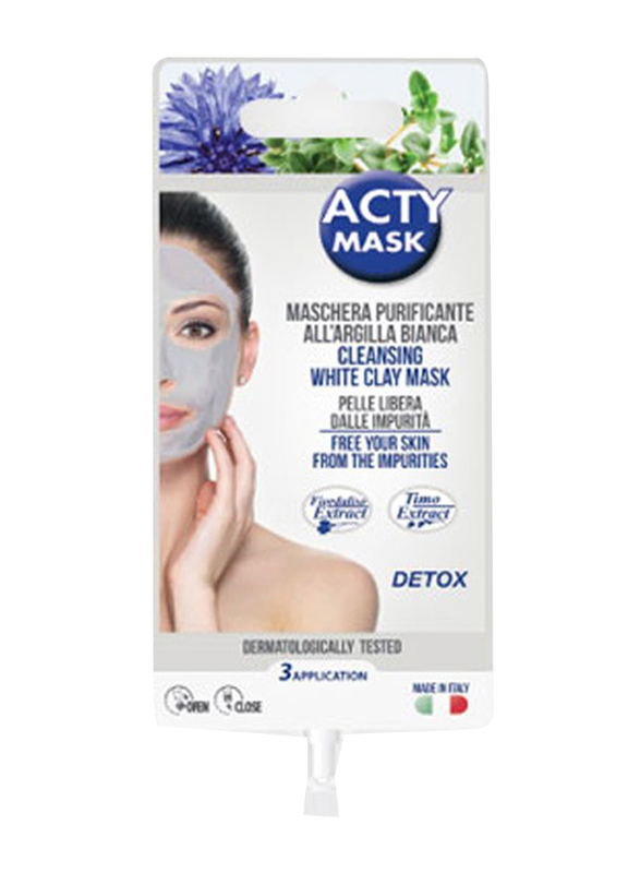 

Acty Mask Purifying Cleansing White Clay Facial Mask, 15ml