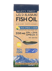 Wileys Finest Fish Oil Peak EPA + DHA Omega-3 Dietary Supplement, 2150mg, 125ml
