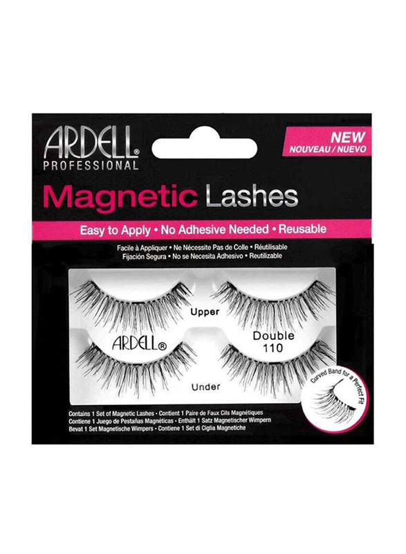 

Ardell Magnetic Lashes Double 110 False Eye Lash, 4 Piece, Black