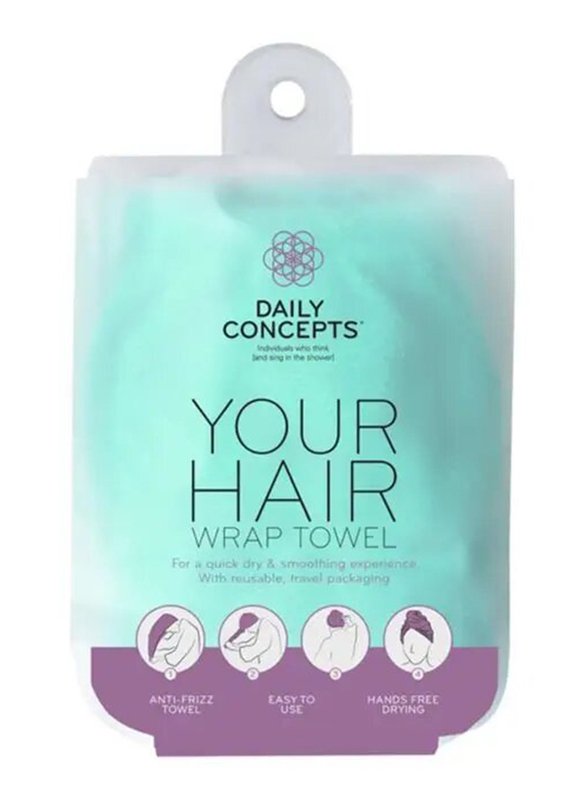 

Daily Concepts Your Hair Towel Wrap, Turquoise