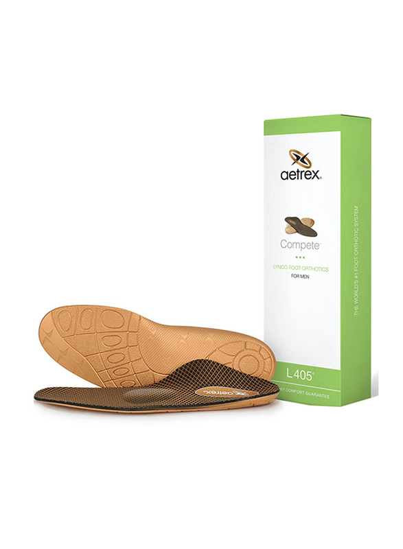 

Aetrex L405 Compete Lynco Foot Orthotics Insole for Men, 43 EU, 1 Pair