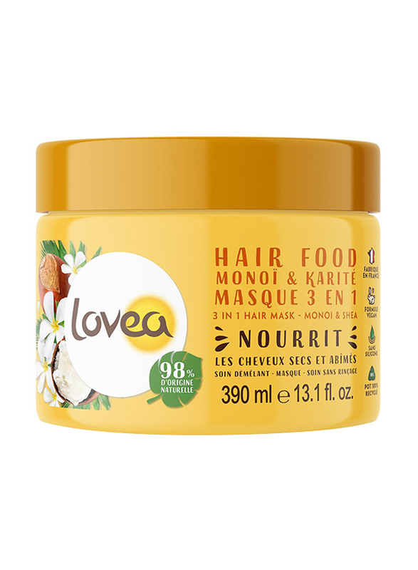 

Lovea Monoi & Karite 3 In 1 Hair Mask for All Hair Types, 390ml