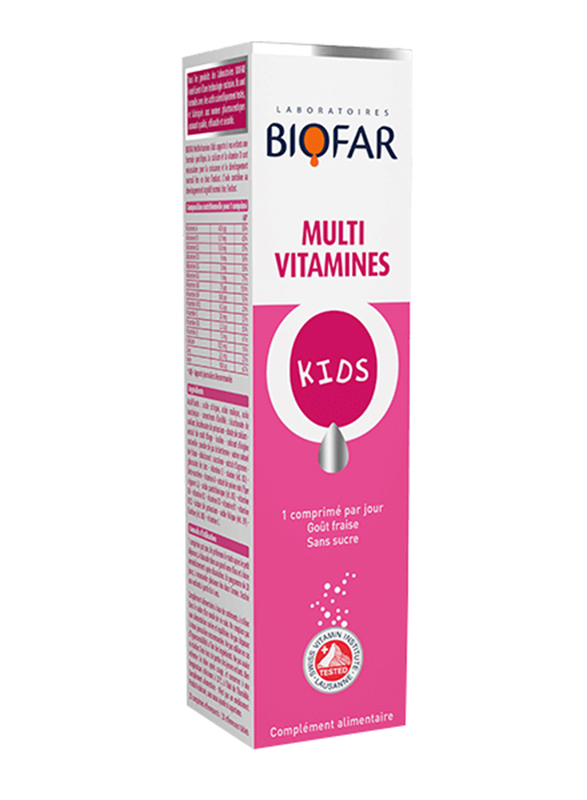 

Biofar Multivitamins Food Supplement for Kids, 20 Effervescent Tablets