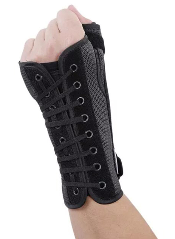 

Olympa Left Wrist & Thumb Brace W/ Stay, X-Large, OEH-411, Grey/Black