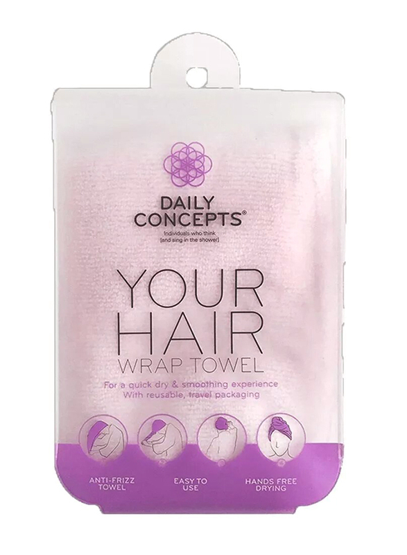 

Daily Concepts Your Hair Towel Wrap, Pink