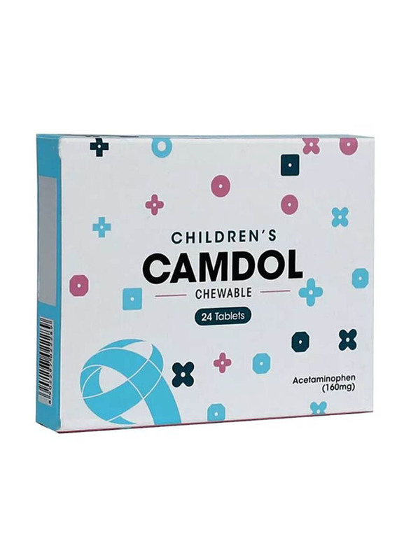 

Camdol Acetaminophen Children's Chewable Tablets, 160mg, 24 Tablets