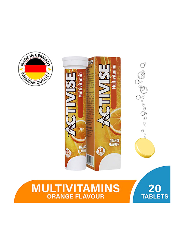 

Activise Orange Flavour Multivitamin, 20 Tablets