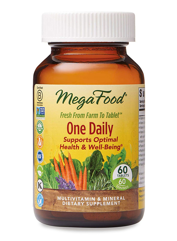 

MegaFood One Daily Multivitamin & Mineral Dietary Supplement, 60 Tablets