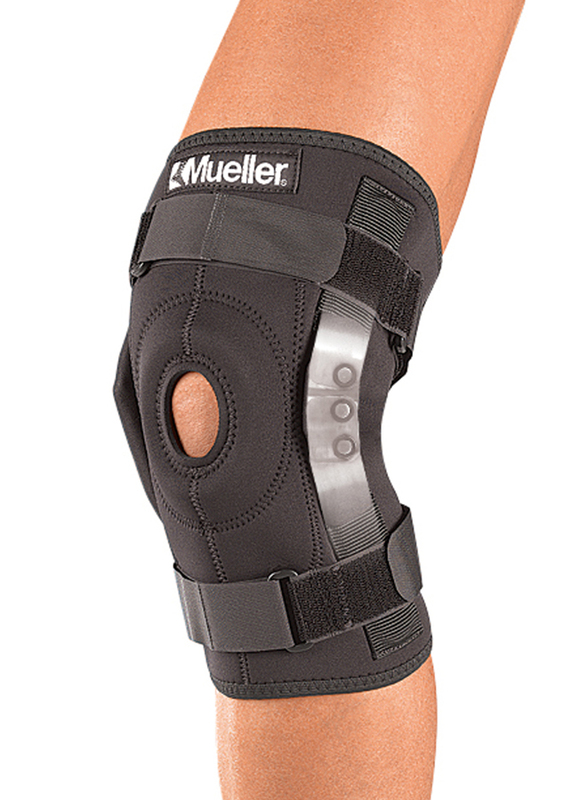 

Mueller Hinged Wraparound Knee Brace, Large, 6432, Black