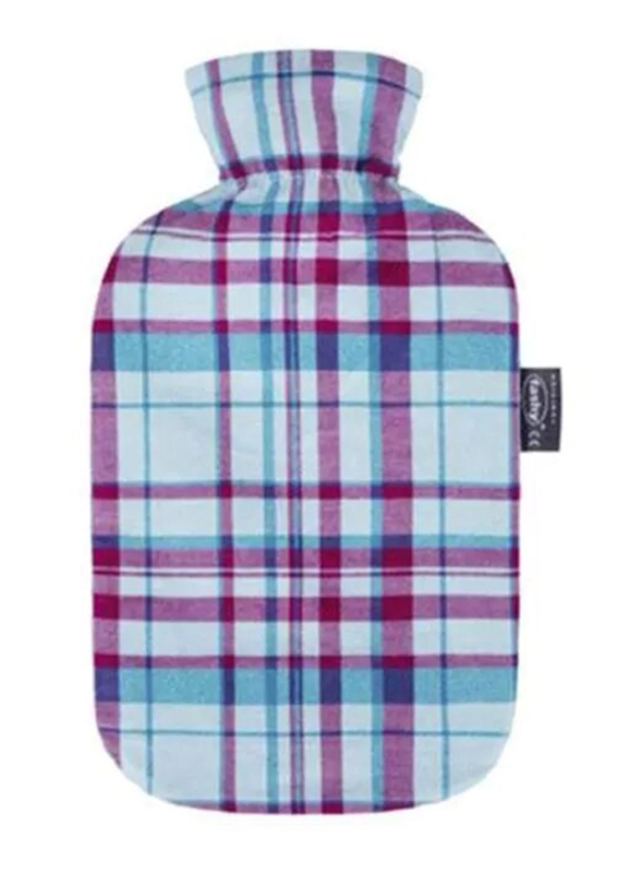 

Fashy Tartan Cover Hot Water Bag, 2 Liter, 6536-50, Pink/Blue