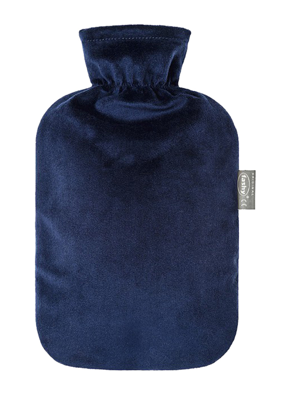 

Fashy Velour Cover Hot Water Bag, 2 Liter, 6712-52, Navy Blue