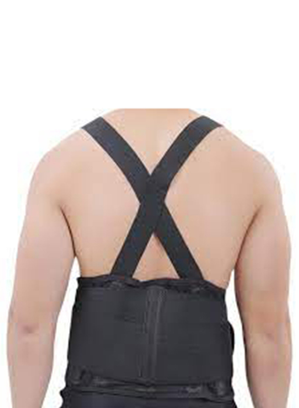 

Olympa Industrial Back Support with Shoulder Straps, Large, OEB517, Black