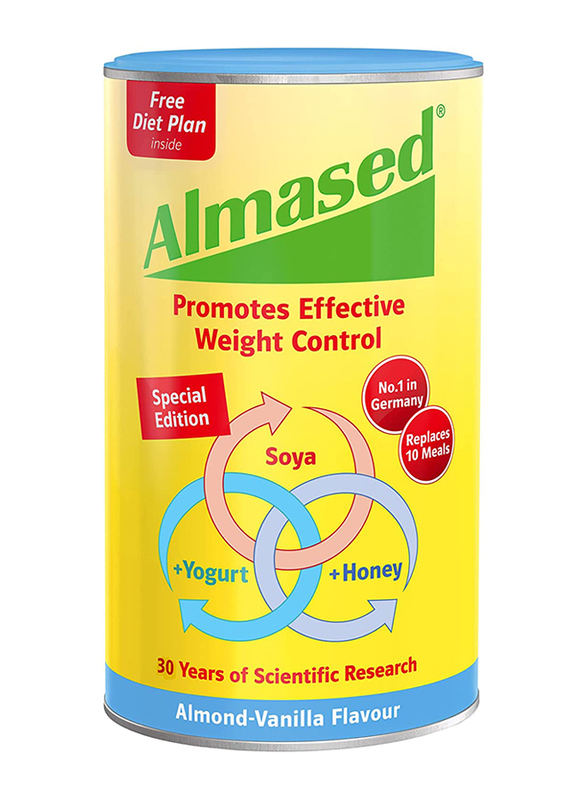 

Almased Meal Replacement for Weight Control Shake Powder, 500g, Vanilla Almond