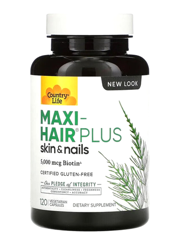 

Country Life Maxi Hair Plus Dietary Supplement, 120 Capsules